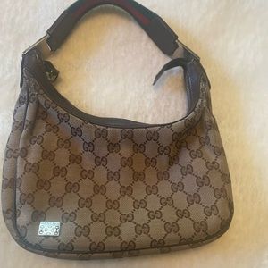 Authentic Gucci Canvas Hobo Bag